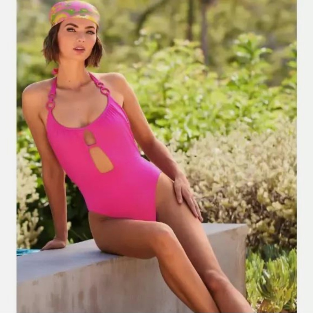 BNWT Trina Turk Halter One-Piece